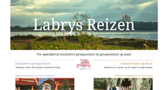 Desktop Screenshot of labrysreizen.nl